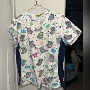 Women’s Green Town scrub Top size xl